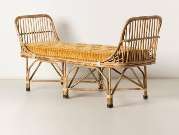 ofelia rattan bench aurelio 170 cm